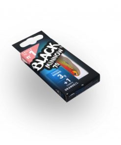 FIIISH BLACK MINNOW 70 COMBO SHAD SHORE ORANGE/YELLOW, 7CM, CAP 3G + SHAD REZERVA