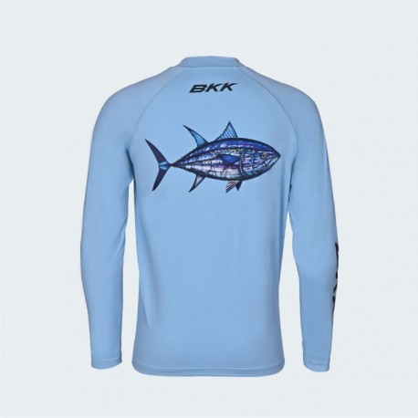 TRICOU BKK CU MANECI LUNGI Performance Shirt - Light Blue - imagine 2